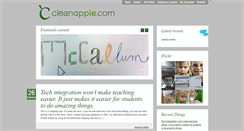 Desktop Screenshot of cleanapple.com