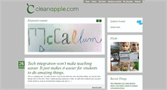 Desktop Screenshot of blog.cleanapple.com